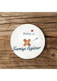 Resim Hemşirelere Özel Mdf İkili Bardak Altlığı 