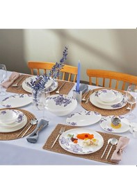 Resim Emsan Isley Lacivert 53 Parça 12 Kişilik New Bone Yuvarlak Yemek Takımı Lacivert 