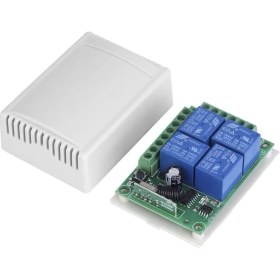 Resim Serfhyff Evrensel Kablosuz Uzaktan Kumanda Anahtarı Dc 12V 4ch Röle Alıcı Modülü 4 Kanallı Rf Uzaktan Kumandalı 433 Mhz Verici (Yurt Dışından) 