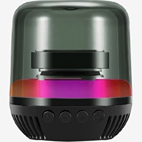 Resim BM4 Premium TWS Mini Bas RGB Işıklı Şeffaf Taşınabilir Bluetooth Hoparlör 