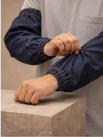 Resim ery iş güvenliği ekipmanları Kaynakçı Kot Kolluk Isıya Dayanıklı İş Güvenliği Kolluğu,Koruma Kolluk, Unisex Denim İş Kol Koruyucu 