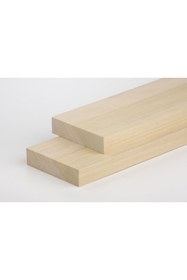 Resim asiawoods Beyaz Ahşap Çıta 20mmx15mmx100cm 10 Adet 