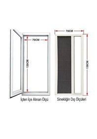 Resim Akordeon Double Pileli Pilise Pencere Altınmeşe 140x140 Sineklik Istediğin Ölçüde En 140'a Kadar / Boy 140'a Kadar 