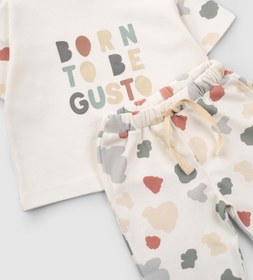 Resim Organik Pamuk Bebek Takımı Born to be Gusto - Animal / 3-4 Yaş 