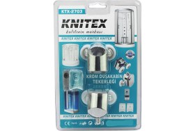 Resim Knitex KTX-2703 Krom Duşakabin Tekerleği-72 