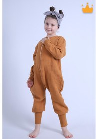 Resim Begisa 1 Tog Müslin Unisex Çocuk Uzun Kollu Uyku Tulumu 001 