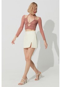 Resim Sherin Pembe Göğüs Dekolteli Fermuarlı Büstiyer SS23CT4731PE-PEMBE Pembe 