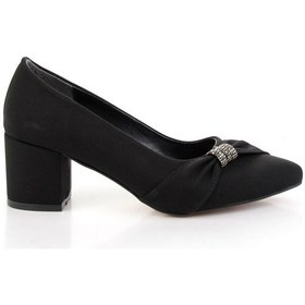 Resim Siyah Kadın Klasik Topuklu Ayakkabı K01953001004 Siyah 