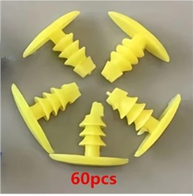 Resim Dashanshop 60 Adet Sarı Kapı Pencere Contası Kilitleri - Dayanıklı Plastik Yaylı Klips 