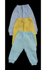 Resim özdemirli bebe Patiksiz Bebek Alt Pijama Ayaksız 3 lü Paket 