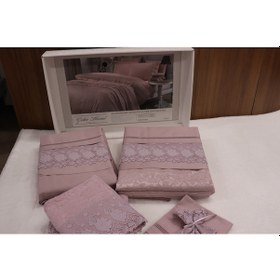Resim Gelin Home Pike Nevresim Takımı Çift Kişilik Pamuk Saten Lila 