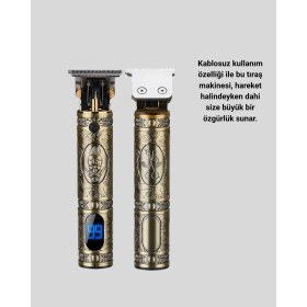 Resim OtoTech Profesyonel Kablosuz Tıraş Makinesi - 1-2 Saat Kesintisiz Kullanım 