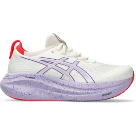 Resim Asics GEL-NIMBUS 27 TOKYO Kadın Bej Mor Koşu Ayakkabısı 1012B913-500 