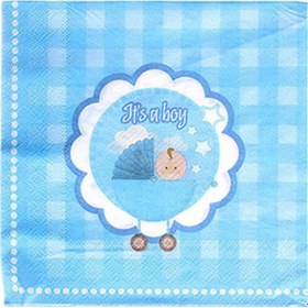 Resim Roll Up Peçete 33x33 Erkek Bebek 20'li 