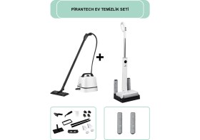 Resim Pirantech CB-102A Buharlı Temizlik Makinesi // M-210 Şarjlı Islak & Kuru Zemin Temizleyici 