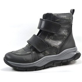 Resim Pinky Pinky 1521 Hakiki Deri Siyah Ortopedik Erkek Çocuk Bot Siyah 