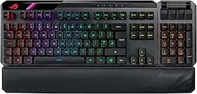 Resim ASUS ROG CLAYMORE II/RX RED/PBT/UK AURA SYNC RGB BİLEK DESTEĞİ MEKANİK OYUNCU KLAVYE TÜRKÇE TUŞ DİZİLİMİ ROG RX RED SWITCH İNGİLİZCE 