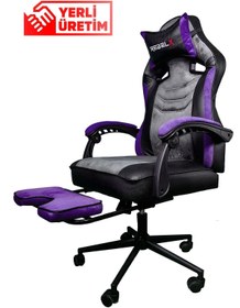 Resim Rebelx Oyuncu Koltuğu Night Ayak Uzatmalı Mor Renk 