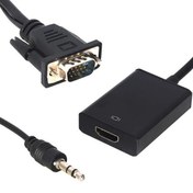 Resim POWERMASTER PM-18637 VGA ERKEK TO HDMI DİŞİ DÖNÜŞTÜRÜCÜ KABLO 