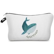 Resim Unimarket Hz2723 Balina Taze Baskı Sevimli Balina Deniz Serisi Kadın Büyük Kapasiteli Tasarımcı Organizatör Eko Çocuk Kalem Kutusu Makyaj Çantası Tzevup 