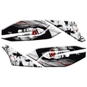 Resim Honda Pcx 2021 - 2024 Uyumlu Yan Ayak Pad 014 Siyah 