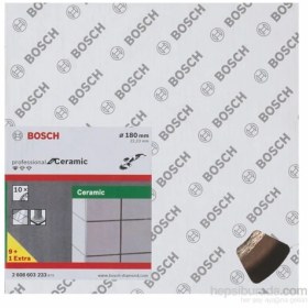 Resim Bosch - Standard Seri Seramik İçin Elmas Kesme Diski - 9+1 Set - 180 X 22,23 X 1,6 X 7 Mm 