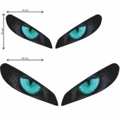 Resim MS Major Selection Bakan Mavi Göz Far, Kaput, Tampon, Araba, Motorsiklet, Kask, Laptop, Cam 4 Adet 