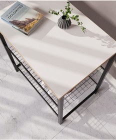 Resim Dar Metal Ayakkabılık Vestiyer 3 Katlı Ayakkabılık Beyaz 1363 Beyaz 