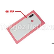 Resim Huawei P30 Lite Arka Pil Batarya Kapağı Kamera Lensli 48 Mp Beyaz 