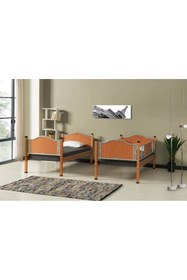 Resim Mobilya Dükkanım İnci Ranza 90x190 ARM005 Gri + Ceviz 