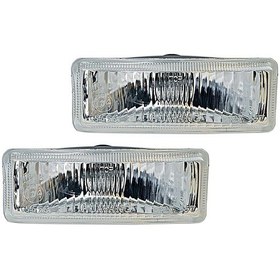 Resim Carub Oto Sis Lambası Beyaz Cam Dikdörtgen 12V 1 Takım 2 Adet 