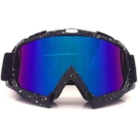 Resim Motosiklet Bisiklet Kayak Dağ Bisikleti İçin Motokros Gözlükleri Rüzgar Geçirmez Toz Geçirmez Uv 400 Yetişkinler 20x10cm 