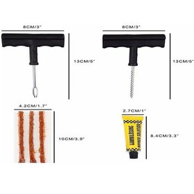 Resim River World 6 Parça Araba Motorsiklet Otomobil Bisiklet Lastik Tamir Kiti Seti 