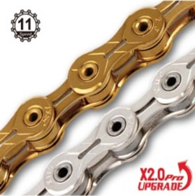 Resim Taya Nove 9s Gold Zincir Altın Renk Bisiklet Zinciri Mtb Bike 