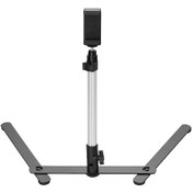 Resim Moveevo Masaüstü Telefon Canlı Yayın Stantı - Yüksekliği Ve Açı Ayarı, Bluetooth Kumanda, 2kg Yük Taşıma, Fotoğraf/video/canlı Yayın İçin 