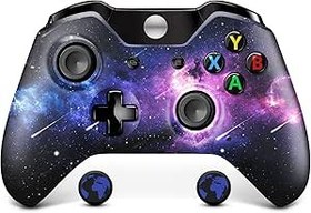 Resim CHASDI Xbox One kablosuz kumanda, özel tasarım Starry Sky V2 Xbox kumandası, 3,5 mm kulaklık jakı, tüm Xbox One modelleri, X S ve PC serileri için 