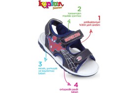 Resim Kaptan Junior Erkek Çocuk Bebek Ayakkabı Sandalet 