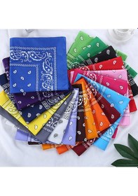 Resim Melek Kare Bandana Fular Kırmızı 