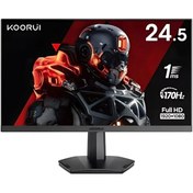 Resim Koorui 24.5" 25e3a 1ms 170hz Hdmı, Displayport Freesync Vesa 1080p Gaming Siyah Monitör 