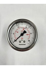 Resim Pakkens ÇAP 63 ARKADAN 10 BAR GLİSERİNLİ MANOMETRE - PAKKENS 