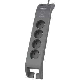 Resim Phılıps SPN3140A/62 4 Soket Akım Korumalı Priz 900 Joules 2mt Kablo (GRI)(1923) 