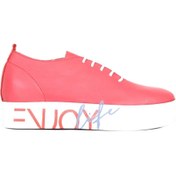 Resim Bueno Shoes Mercan Deri Kadın Dolgu Topuklu Ayakkabı 01ws10702 