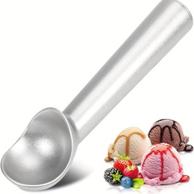 Resim 1 adet, yapışmaz donmaz ağır metal dondurma kepçesi, dayanıklı tasarım, temizlemesi kolay, dondurma, kurabiye hamuru, sorbe için mükemmel, mutfak aletleri 