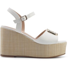 Resim Nine West MONNI 5FX Beyaz Kadın Dolgu Topuk Sandalet 