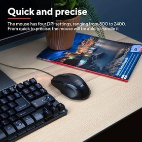 Resim Trust 23650 Voca Kablolu Mouse-Siyah 