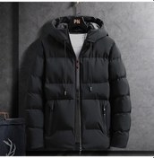 Resim 2025 Sonbahar/kış Yeni Kore Tarzı Büyük Beden Sıcak Rahat Kapüşonlu Kalın Kışlık Mont Gençler İçin Siyah 