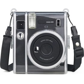 Resim Zshskj Fujifilm Instax Mini 40 Için Kayış ile Koruyucu Kristal Kılıf (Yurt Dışından) 