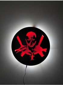 Resim Deadpool V2 Led Işıklı Tablo 