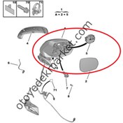 Resim Citroen C4 Picasso (2006-2013) Sağ Ön Dikiz Aynası (Orijinal) 