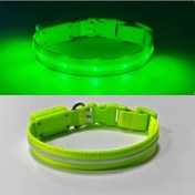 Resim Willowhaven Yeşil Xs Şarj Edilebilir Su Geçirmez Kedi Köpek Gece Tasması Yeşil 